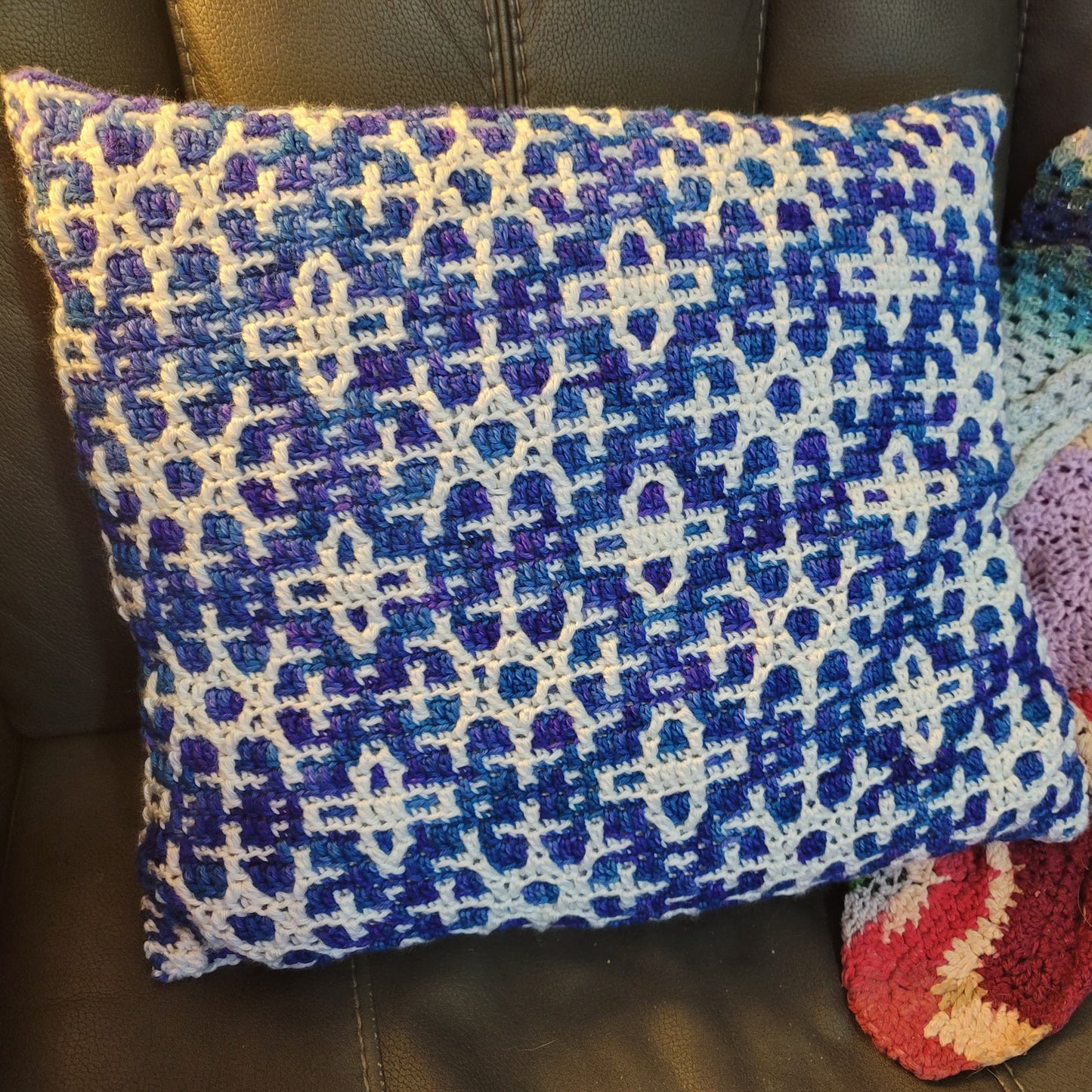 Snowy Christmas Throw Pillow, 18" x 18"