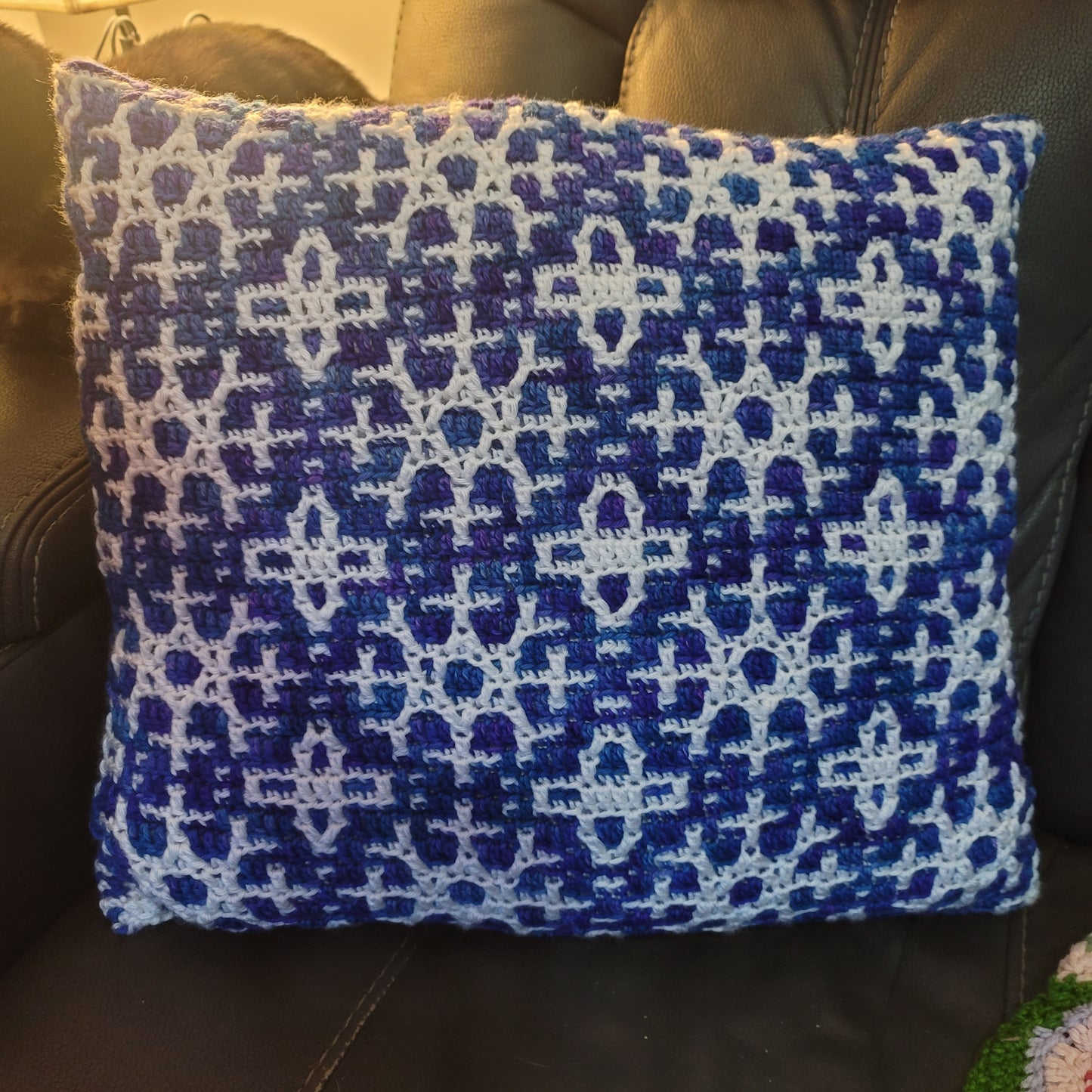 Snowy Christmas Throw Pillow, 18" x 18"