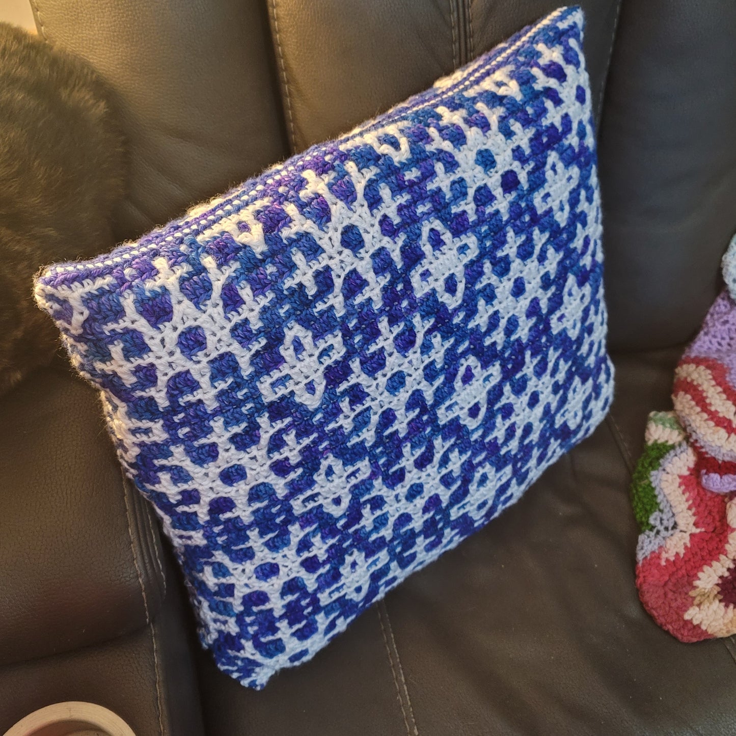 Snowy Christmas Throw Pillow, 18" x 18"