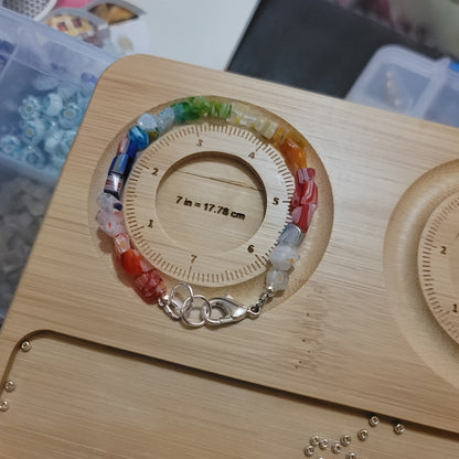 Rainbow Millefiori Chip Bracelet