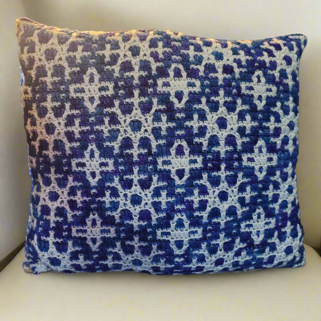 Snowy Christmas Throw Pillow, 18" x 18"